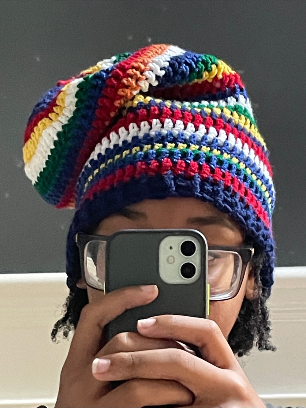 Handmade Multicolor Crochet Beanie Hat